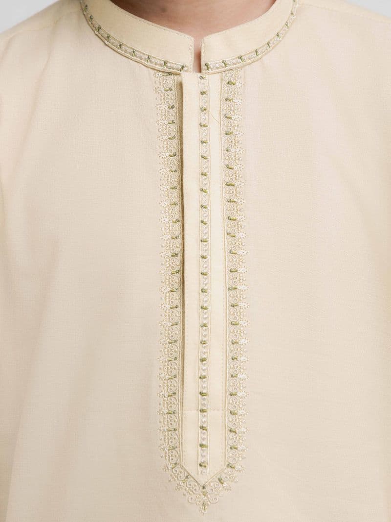 Embroidered Dobby Kurta Pajama - EBTKPC5-001