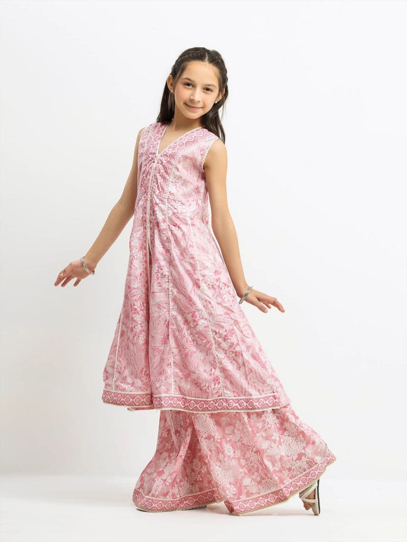 Printed Lawn Gharara Suit - EGTKP5-71020ST thumbnail