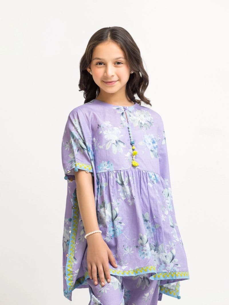Printed Cambric Co-Ord Set - EGTKP5-73068ST