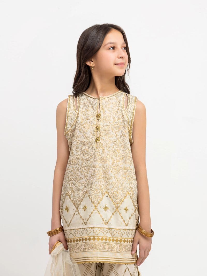 Block Print Cambric Suit - EGTKP5-72000-3P thumbnail