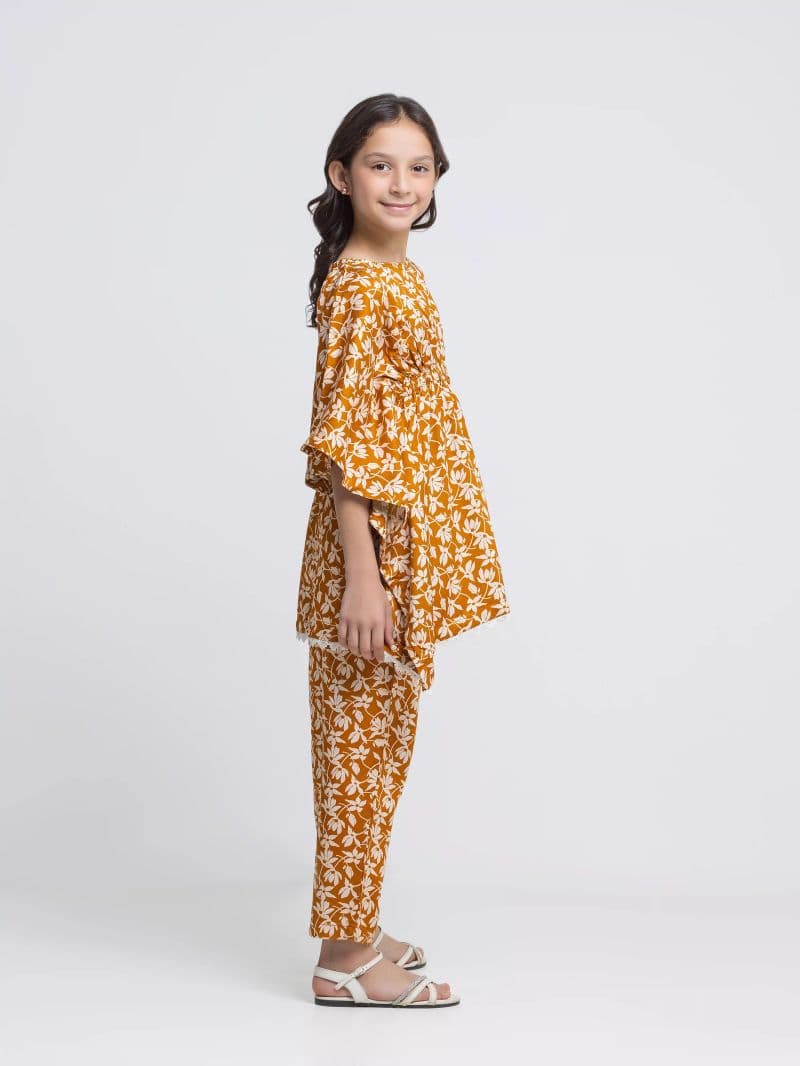 Printed Viscose Co-Ord Set - EGTKP5-73004ST