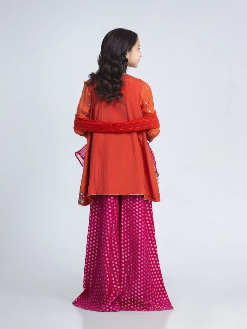 Embroidered Silk Suit - EGTPLED6-50108-3P