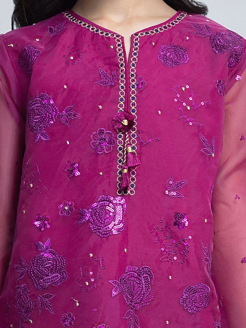 Dyed Organza Suit - EGTPLED6-50106-3P thumbnail