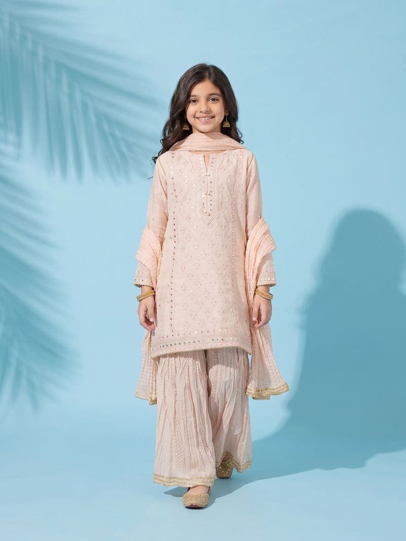Embroidered Chanderi Suit - EGTPLED5-50091-3P thumbnail