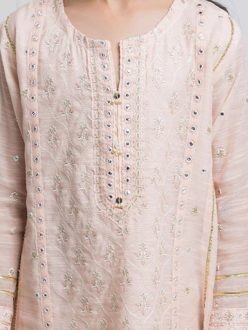 Embroidered Chanderi Suit - EGTPLED5-50091-3P thumbnail