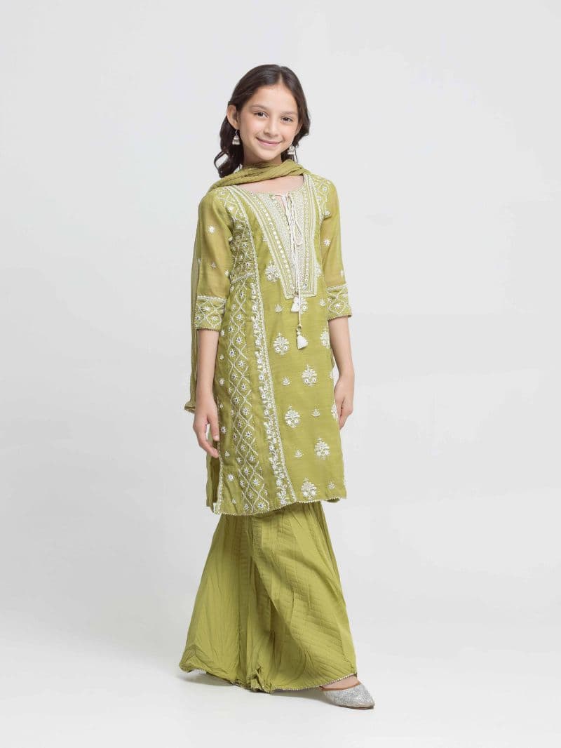 Embroidered Chanderi Suit - EGTPLED5-50093-3P thumbnail
