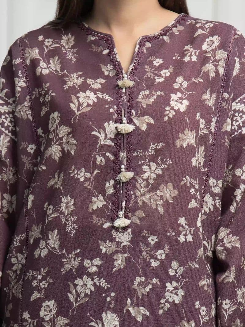 Printed Khaddar Suit - EWU6A3-37001-3P