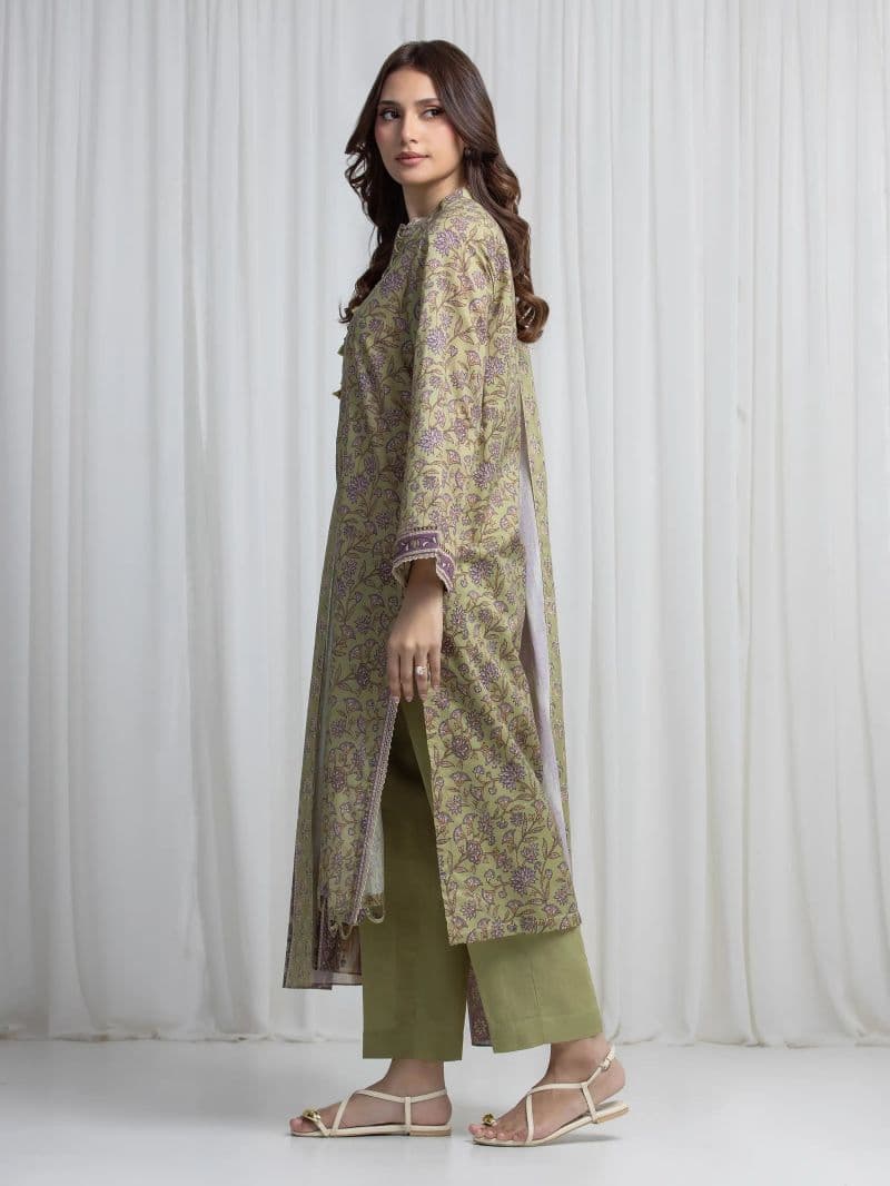 Printed Khaddar Suit - EWU6A3-37016-3P