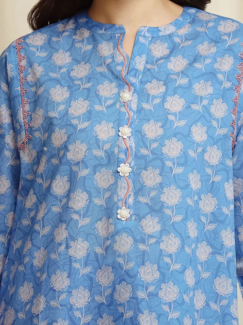 Printed Lawn Suit - EWU6A1-36615-3P
