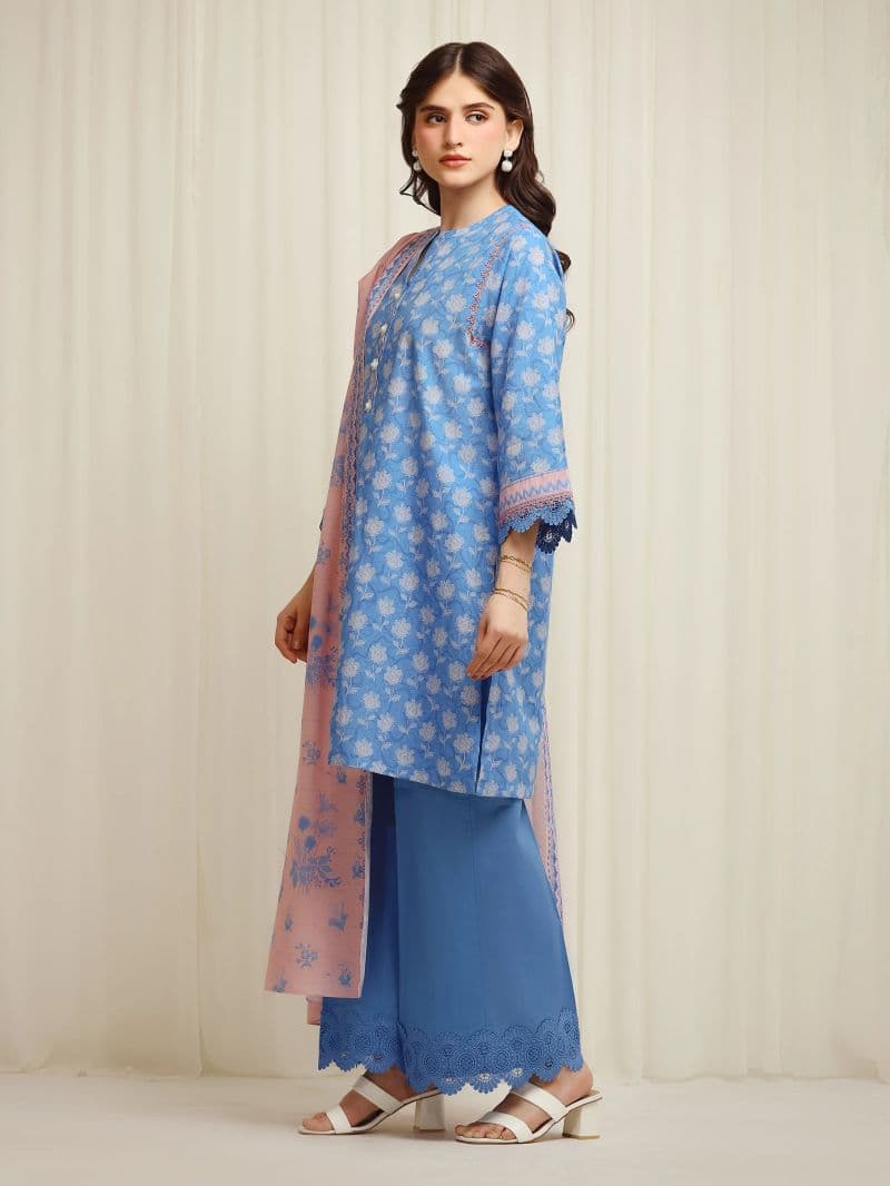 Printed Lawn Suit - EWU6A1-36615-3P