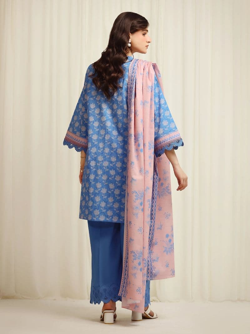 Printed Lawn Suit - EWU6A1-36615-3P