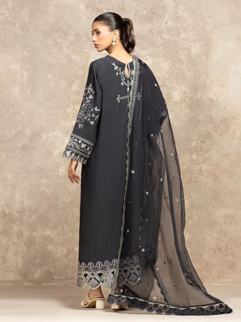 Embroidered Viscose Suit - EWU5V19-32047-3P