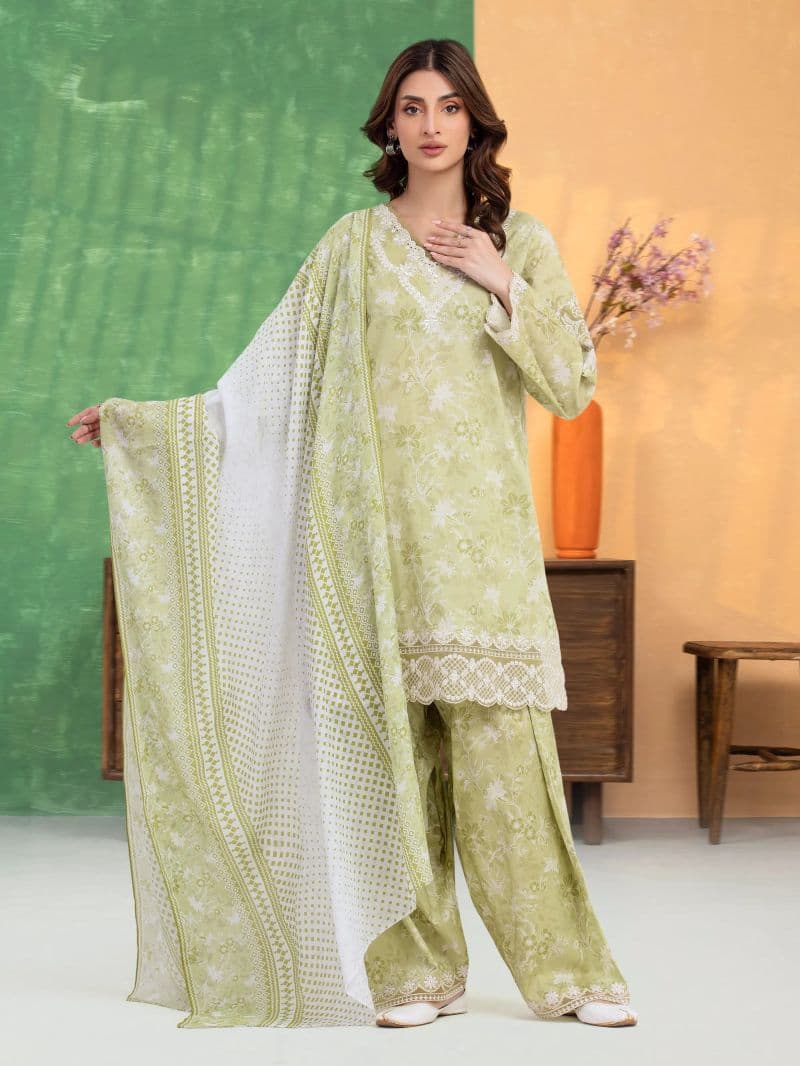 Embroidered Lawn Suit - EWU5V1-31430-3P