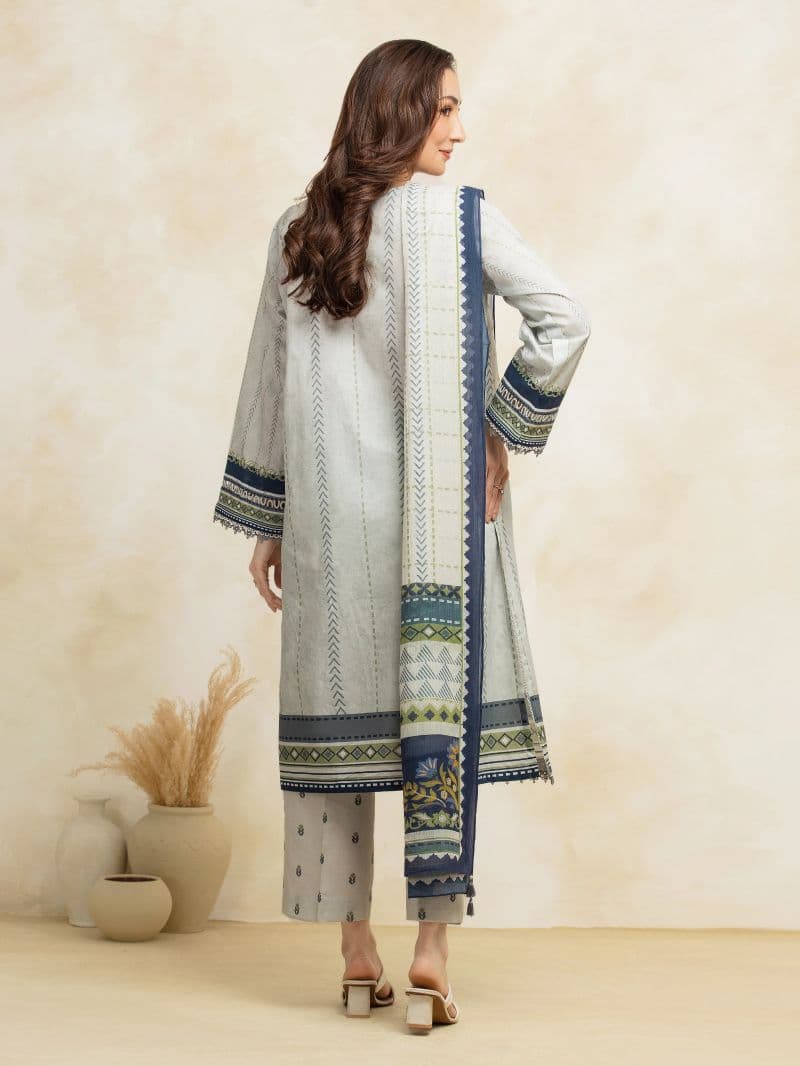 Embroidered Lawn  Shirt - EWU5V1-31320S