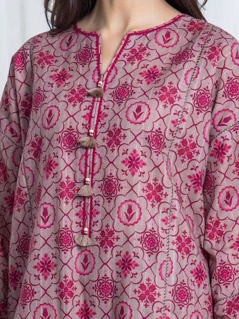 Printed Khaddar Suit - EWU6A3-37067-3P