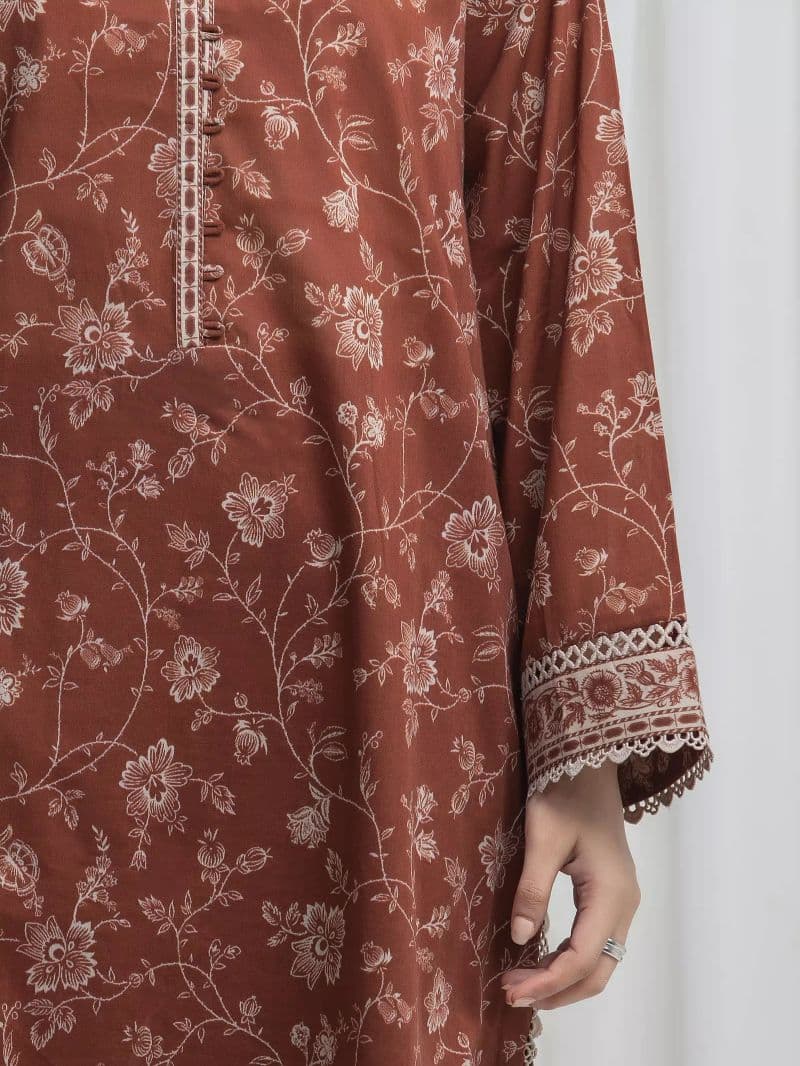 Printed Khaddar Suit - EWU6A3-37005-3P