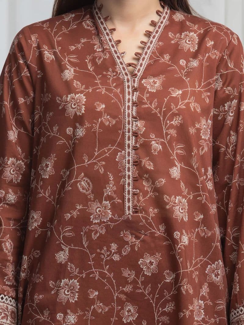 Printed Khaddar Suit - EWU6A3-37005-3P