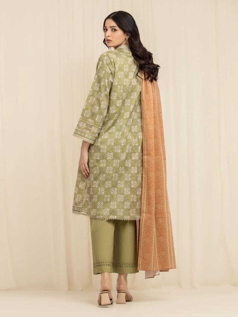Printed Lawn Suit - EWU6A1-36604-3P