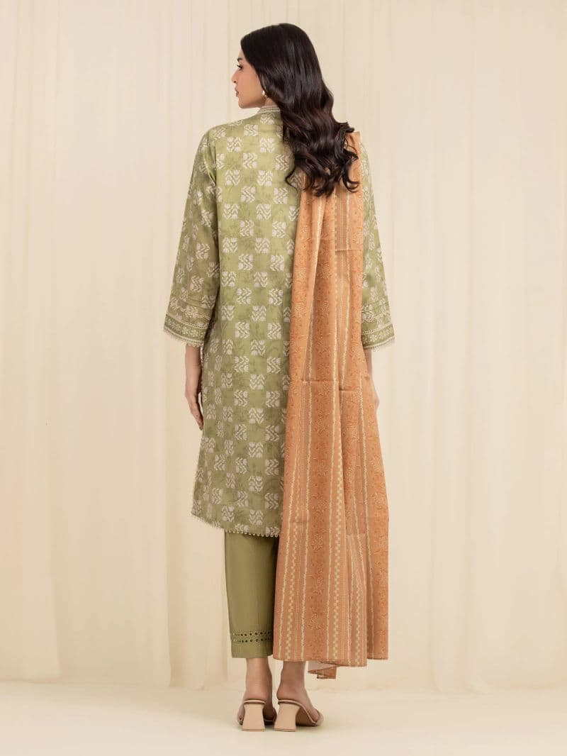 Printed Lawn Suit - EWU6A1-36604-3P