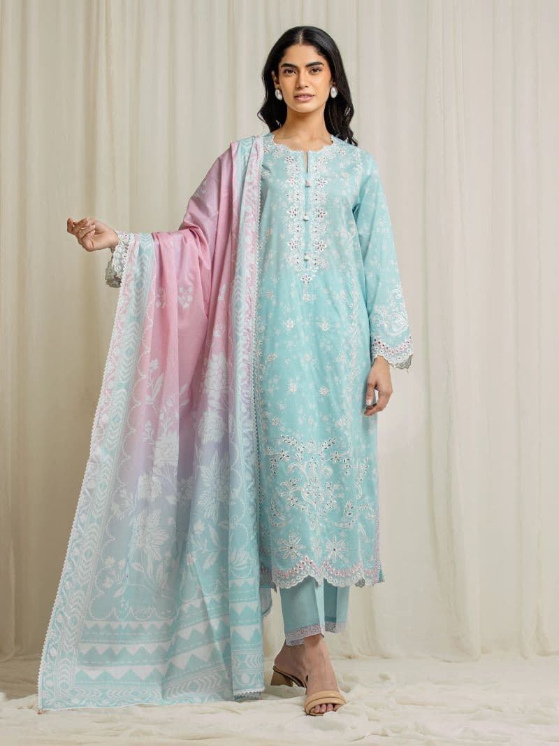 Embroidered Lawn Suit - EWU6V1-33000-3P