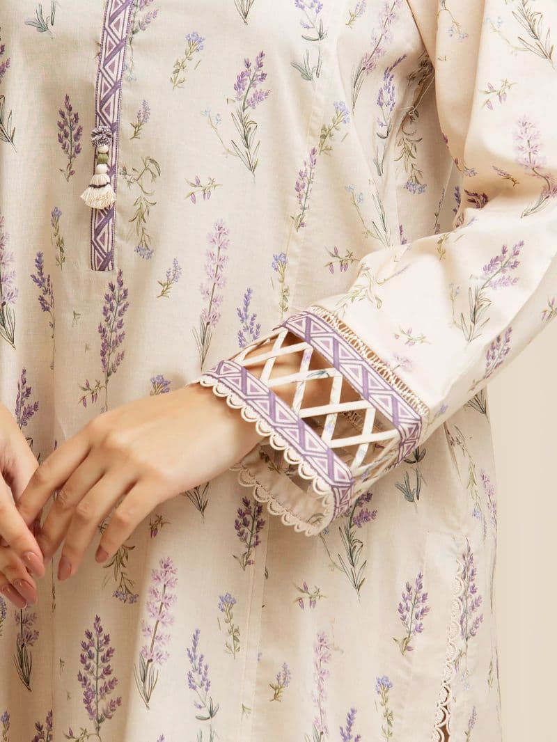 Printed Lawn Suit - EWU6A1-36598-3P