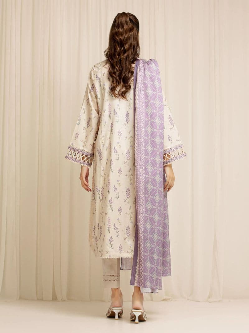 Printed Lawn Suit - EWU6A1-36598-3P
