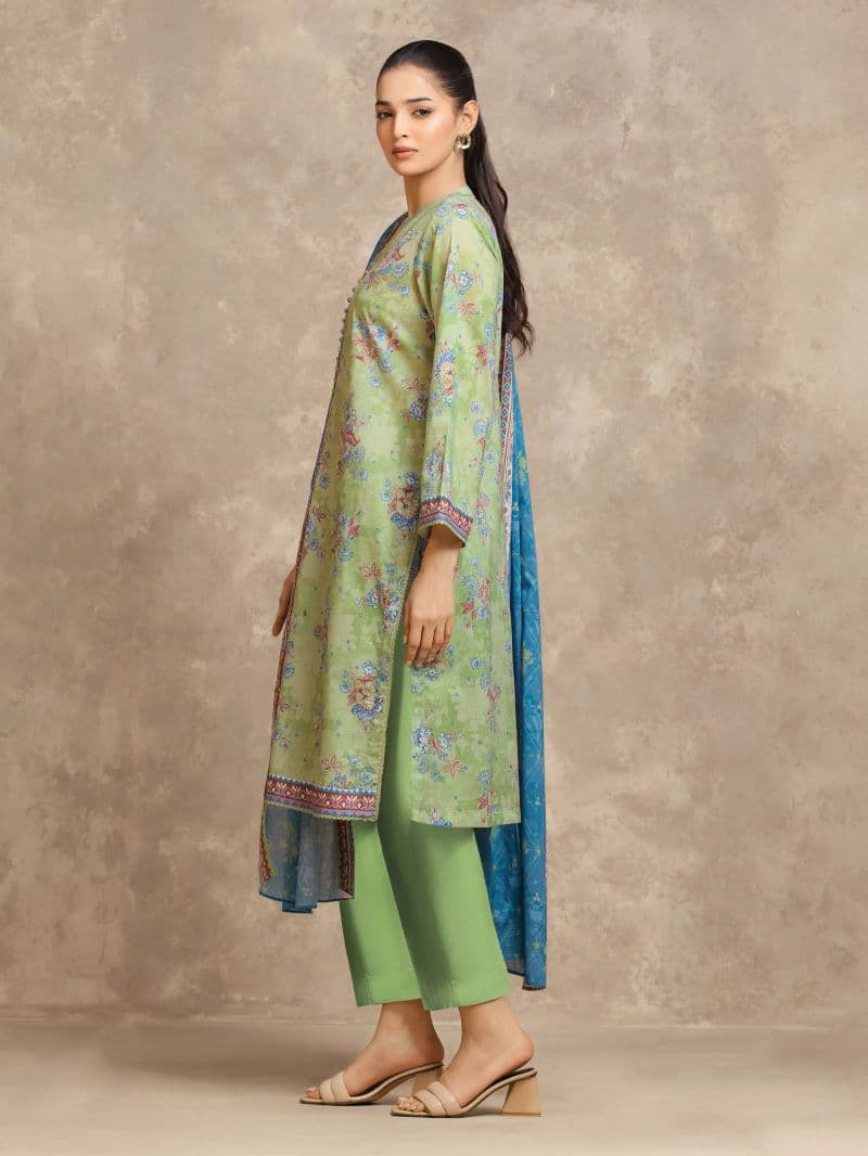 Printed Lawn Suit - EWU6A1-36545-3P
