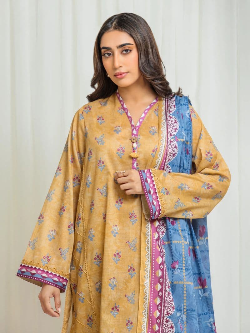 Printed Lawn Suit - EWU6A1-36566-3P