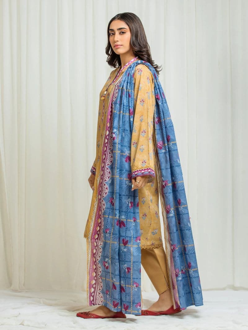 Printed Lawn Suit - EWU6A1-36566-3P