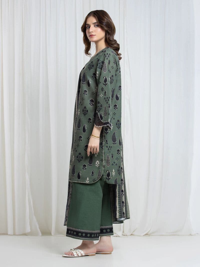 Printed Khaddar Suit - EWU6A3-37098-3P