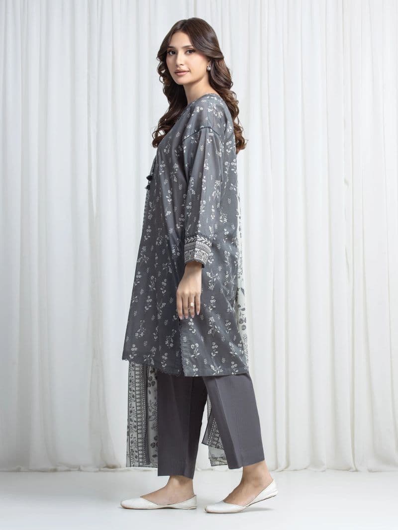 Printed Khaddar Suit - EWU6A3-37023-3P