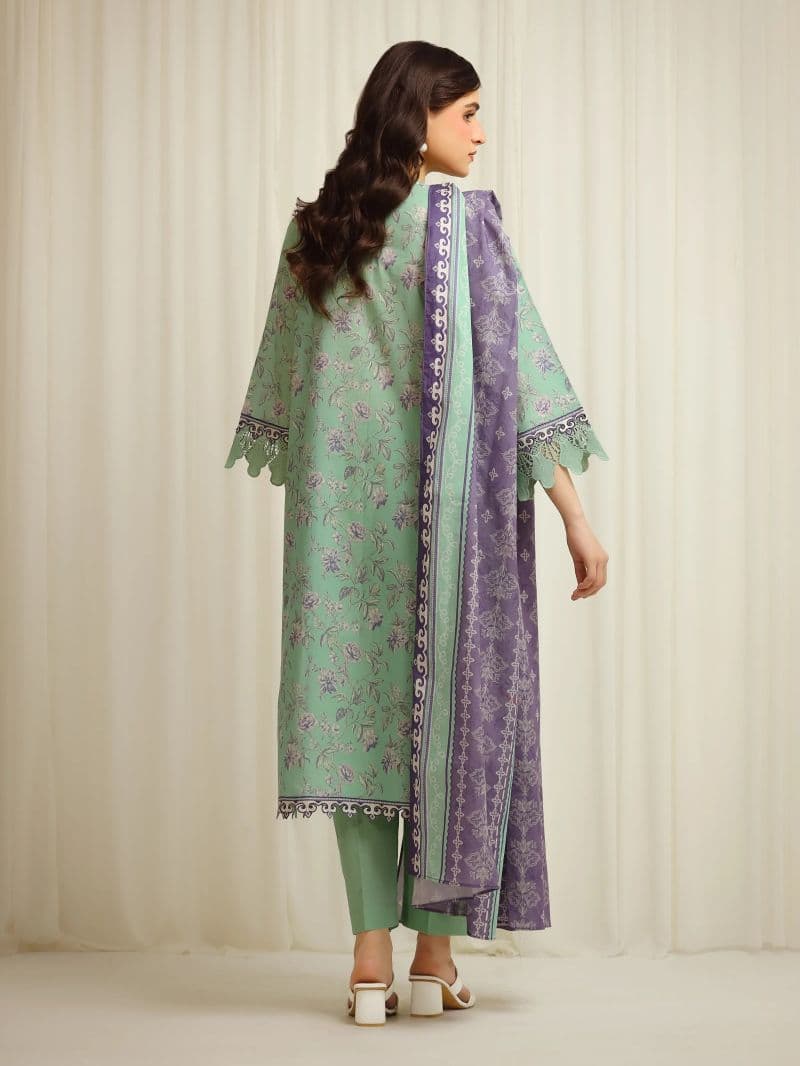 Printed Lawn Suit - EWU6A1-36607-3P