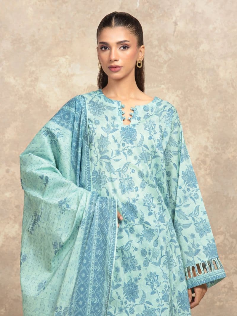 Printed Lawn Suit - EWU6A1-36505-3P