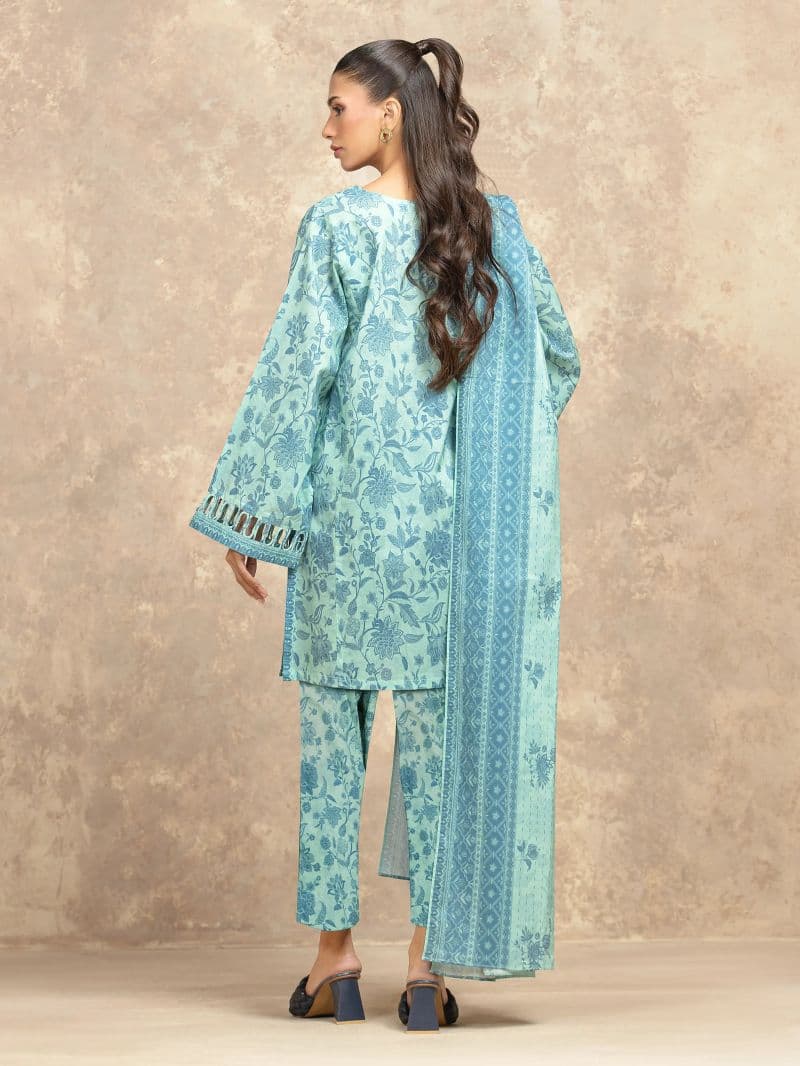 Printed Lawn Suit - EWU6A1-36505-3P