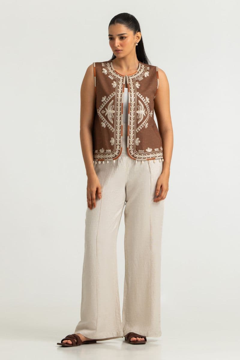 Karandi Embroidered Waistcoat thumbnail