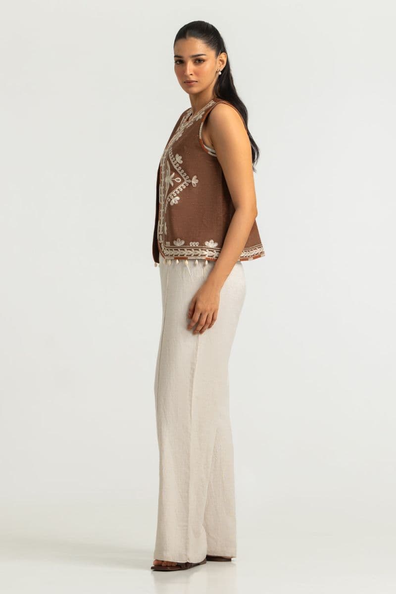 Karandi Embroidered Waistcoat thumbnail