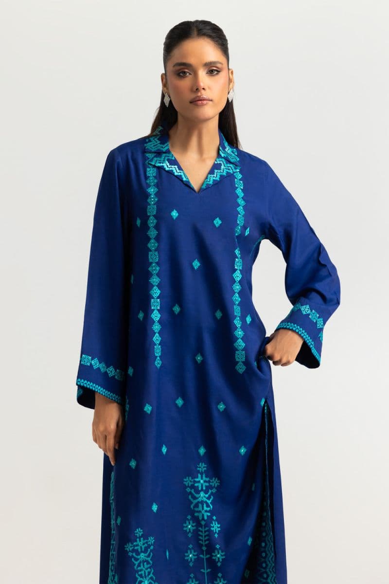 Viscose Rawsilk Embroidered Shirt thumbnail