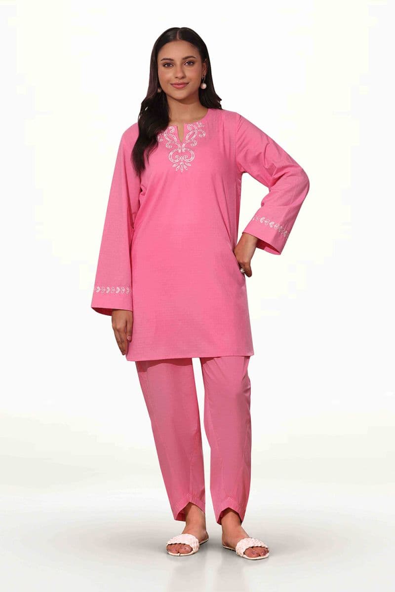 Dobby Embroidered Co-Ord Set thumbnail