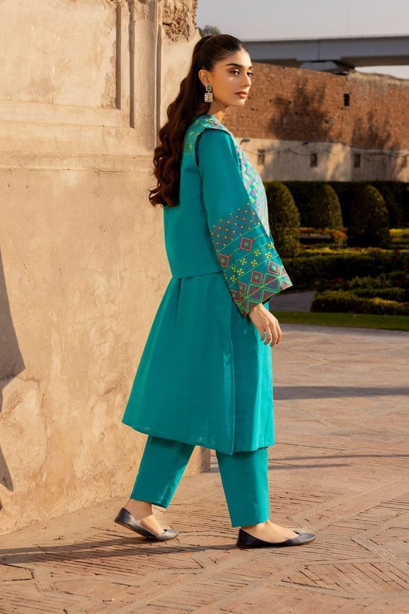 Khaddar Embroidered Crop Jacket thumbnail