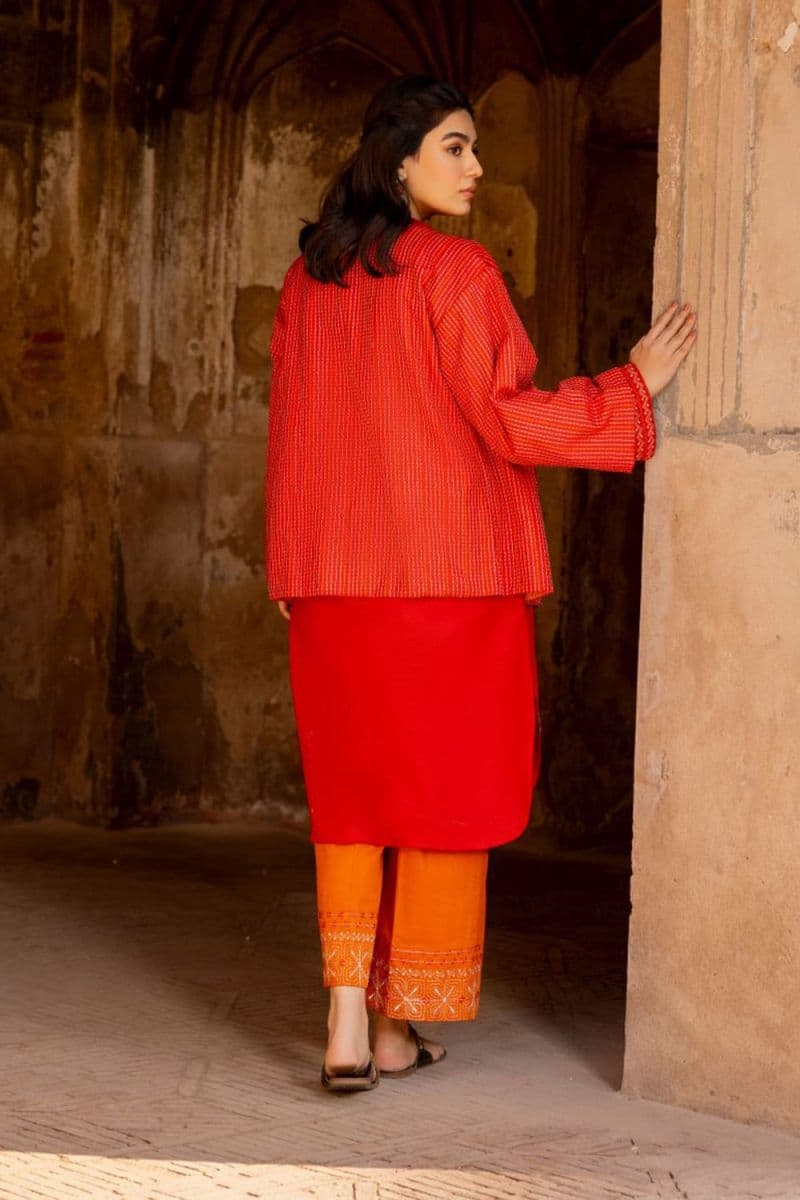 Khaddar Embroidered Crop Jacket thumbnail