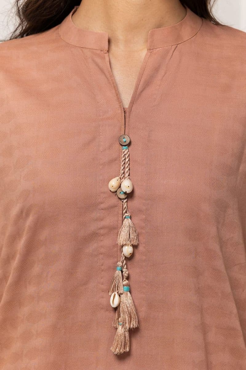 Dobby Dyed Embellished Shirt thumbnail