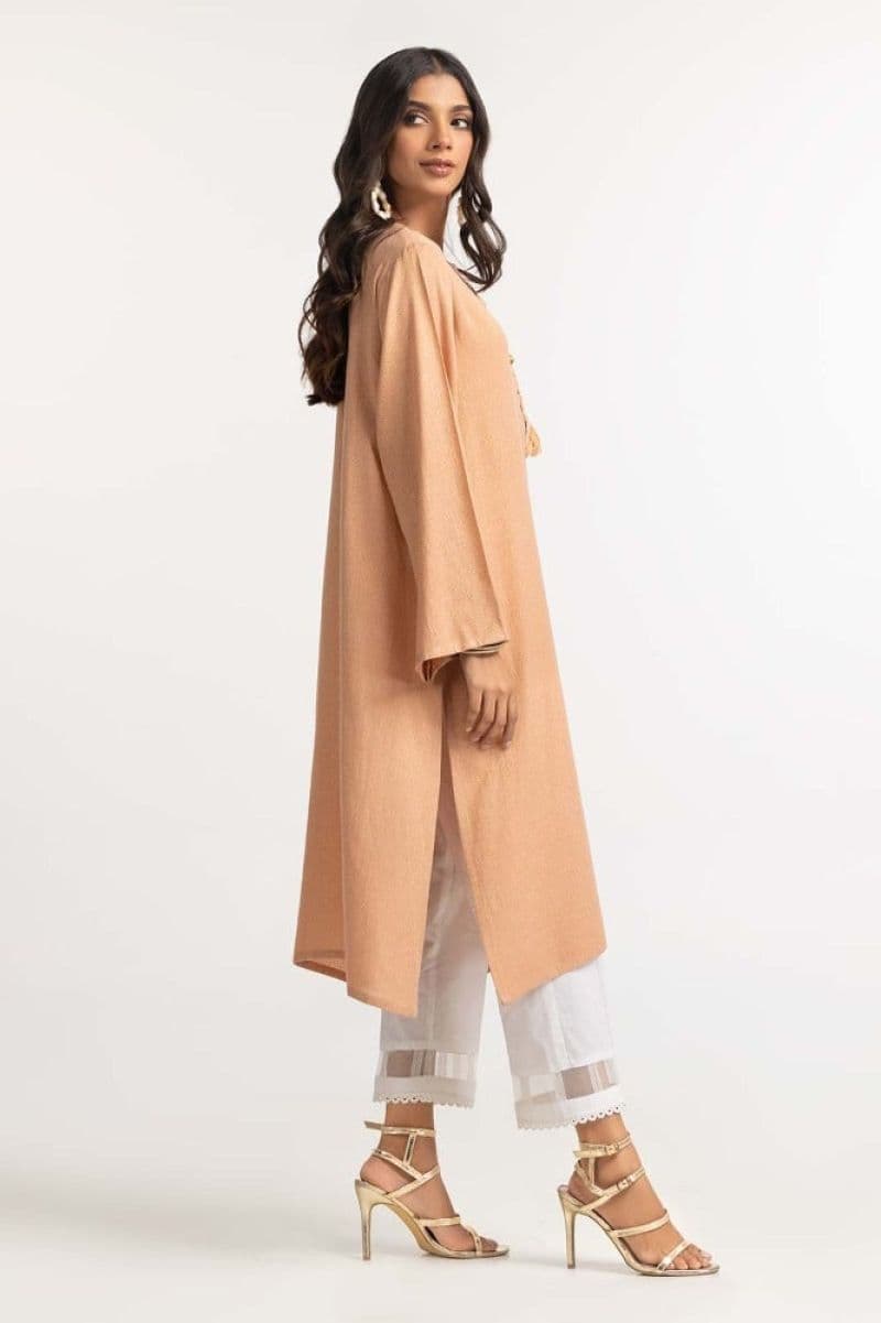 Dyed Moonlight Acrylic Viscose Embelished Shirt thumbnail