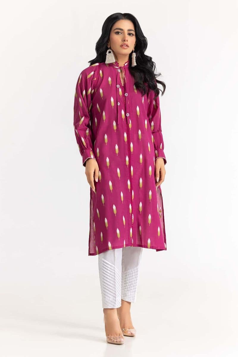 Dyed Jacquard Embelished Shirt