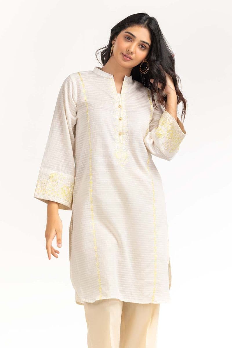 Needle Craft Lurax Dobby Dyed Embroidered Shirt thumbnail