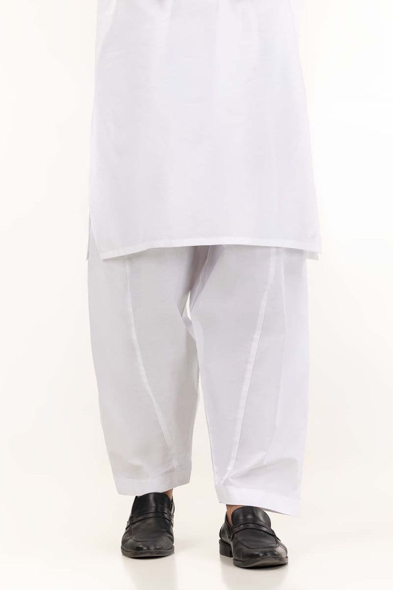 White Basic Mens Shalwar
