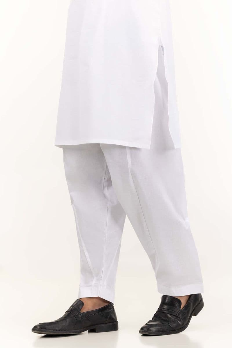 White Basic Mens Shalwar