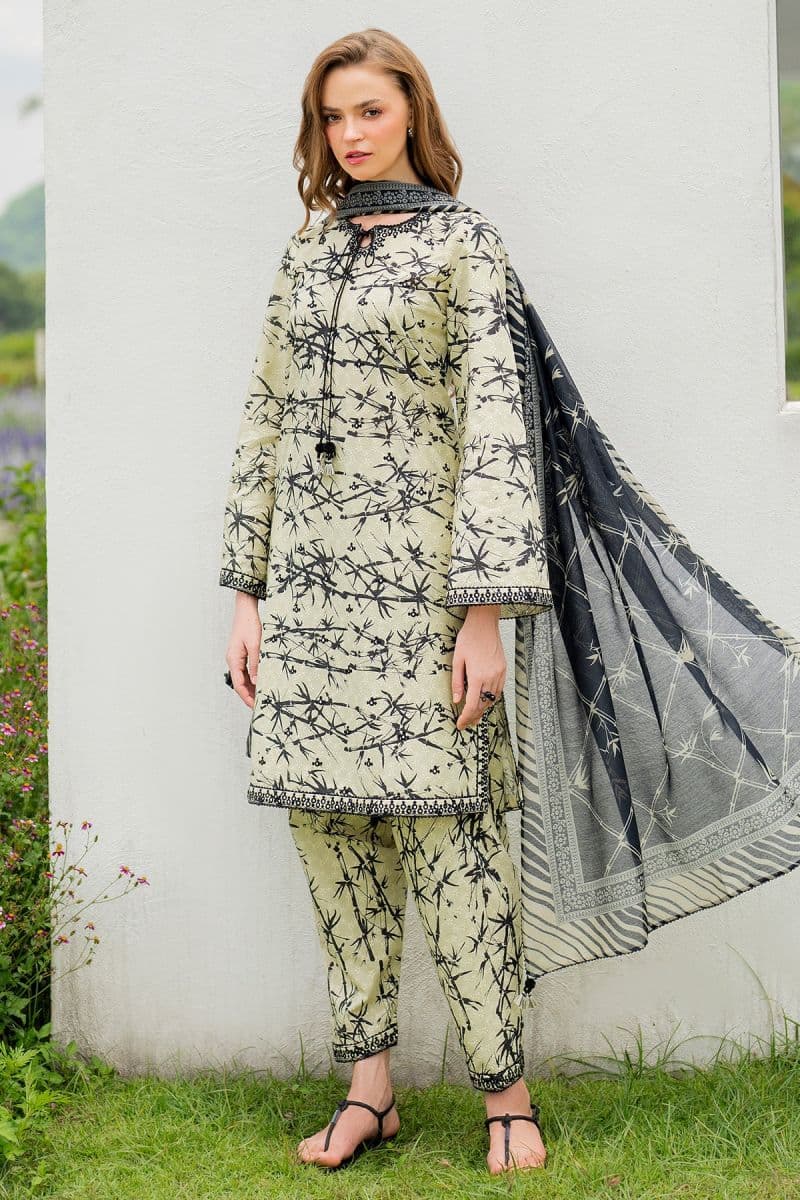 Embroidered Cotton Silk Ready-to-Wear Suit