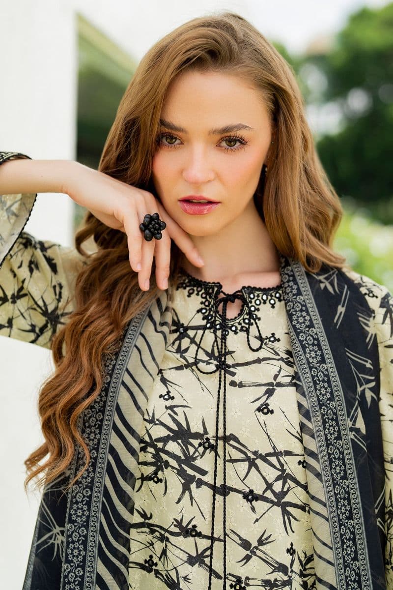 Embroidered Cotton Silk Ready-to-Wear Suit
