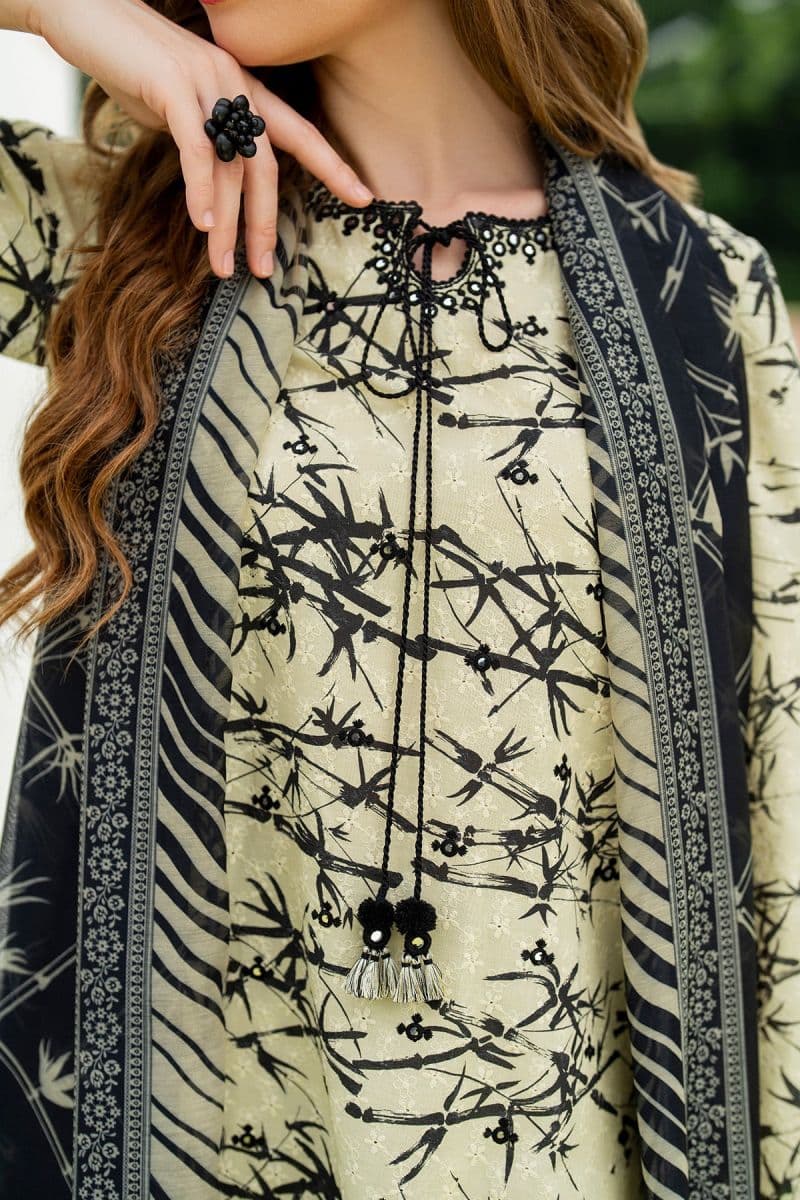 Embroidered Cotton Silk Ready-to-Wear Suit