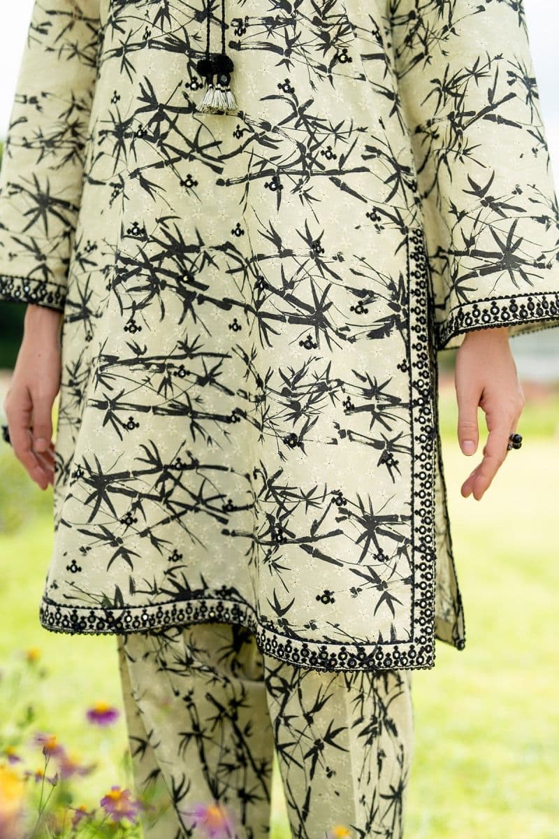 Embroidered Cotton Silk Ready-to-Wear Suit